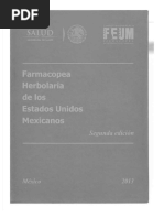 PDF Farmacopea Herbolaria de Los Estados Unidos Mexicanos Segunda Edicion 2013 DD