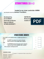 Data Structures (C++) : - This PPT Is Dedicated To My Inner Controller AMMA