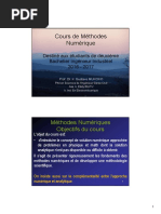 Cours de Méthode Numérique 2016 BAC II ESI-1