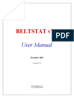 BELTSTAT v7.0 User Manual