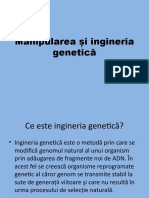 Manipularea Și Ingineria Genetică