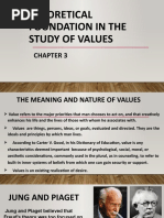 Theoretical Foundation in The Study of Values