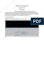 Simulation of Power Supply Circuit