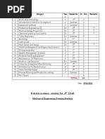 Acadamic Schedule