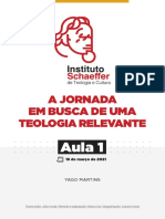 Aula 1 - A Jornada em Busca de Uma Teologia Relevante