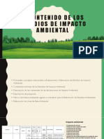 Contenido de Los Estudios de Impacto Ambiental