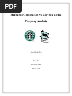 Starbucks Corporation vs. Caribou Coffee Company Analysis: Rusty Shackleford