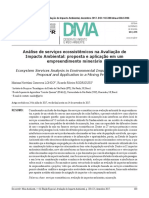 Análise de Serviços Ecossistêmicos Na AIA de Empreendimento Minerário