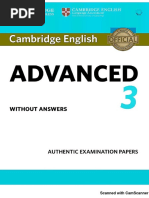 Advanced Cambridge English 3