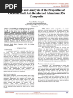 Fabrication and Analysis of The Properties of Coconut Shell Ash Reinforced Aluminum356 Composite IJERTV7IS090087