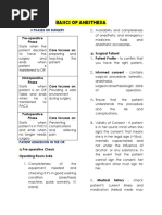 Basics of Anesthesia Reviewer