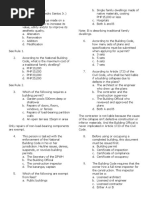 BLDG LAWS Quiz 1 PD 1096 QNA