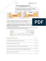 Prueba de Quimica Propiedades Periodicas