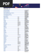 English Vocabulary (List of Words, Part II), C2