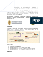 Protocomo de Articulacion y Trabajo Coordinado Entre M.P y PNP