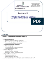 Lect02 - Complex Functions and Mapping