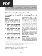 Seg Standard Exchange Formats For Positional Data J. G. Morgan, L. H. Spradley, G. A. Worthington, and I. J. Mcclelland