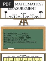 Trade Mathematics - Measurement