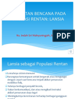 Perawatan Bencana Pada Lansia