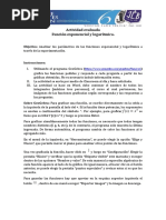 3ro 2021 - Trabajo Funciones Exponenciales y Logaritmicas