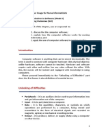 UNIT 3: Computer Usage For Nurse Informaticists Chapter 4: Introduction To Software (Week 6) Intended Learning Outcomes (ILO)