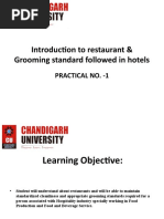 Practical-1 PPT - Grooming Standards and Introduction To Restaurant