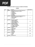 Introduction To Data Science With R Programming Language Lab Record
