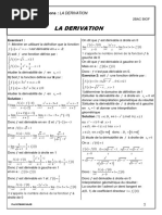 Derivation Et Etude Des Fonctions Corrige Serie D Exercices 1 2