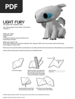 Light Fury: DIY Papercraft Template PDF