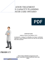 Radiation Treatment Machine Capacity Planning at Cancer Care