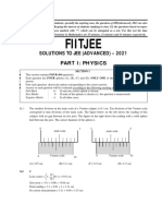 Fiitjee: Solutions To Jee (Advanced) - 2021