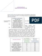 Model Question Bank ASNT NDT Level 3 Examination