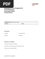 LTE A1-C2 PP2 - Exam Paper