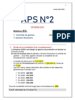 Aps N°2: Matières Prof