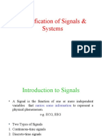 Classification of Signals Systems