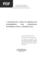 A Polinização Como Um Serviço Do Ecossistema