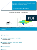 Tema 5 - Problemas de Contorno Unidimensionales. Método de Disparo