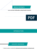 Rock Physics: Sand Reservoir Delineation Using Acoustic Inversion