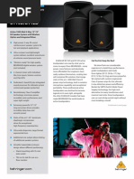 Eurolive B115D/B112D: Professional Powered Speakers