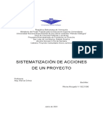 Sistematizacion de Acciones de Un Proyecto