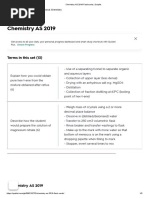 Chemistry AS 2019 Flashcards - Quizlet