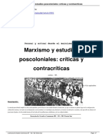 Marxismo y Estudios Poscoloniales Críticas y Contracríticas - Montserrat Galceran