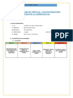 5 Semana PLAN DE TRABAJO VIRTUAL CON ESTUDIANTES DURANTE LA EMERGENCIA