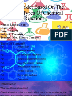 My Booklet Based On The Seven Types of Chemical Reactions!!