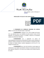 RESOLUÇÃO #232, DE 13 DE JULHO DE 2016 - Fixa Valores de Honorarios