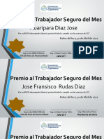 Premio Al Trabajador Del Mes - Abril