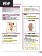 Analysis of Urine and Other Body Fluids: Renal Function Topic Outline