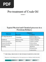 Pre-Treatment of Crude Oil