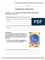 Student Exploration: Cell Structure