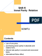 Unit 4 International Parity Relation: Somtu